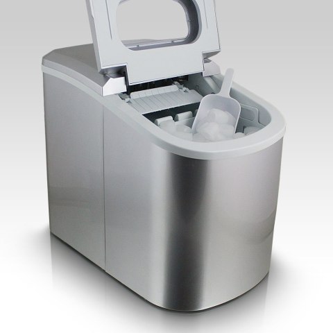 KOSTKARKA MASZYNA DO ROBIENIA KOSTEK LODU SREBRNA WYDAJNA DOMOWA STOŁOWA