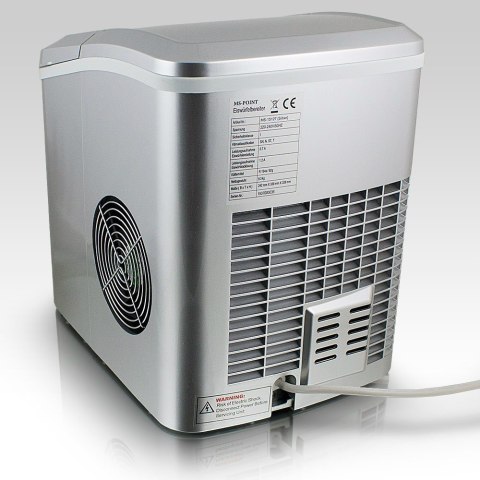 KOSTKARKA MASZYNA DO ROBIENIA KOSTEK LODU SREBRNA WYDAJNA DOMOWA STOŁOWA