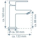 SCHÜTTE Bateria umywalkowa z mieszaczem TOKYO II, chrom