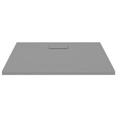 Brodzik prysznicowy, SMC, szary, 90 x 80 cm