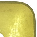 Umywalka ze szkła, 42x42x14 cm, złota