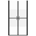 Drzwi prysznicowe, szkło częściowo mrożone, ESG, (88-91)x190 cm
