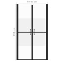 Drzwi prysznicowe, szkło częściowo mrożone, ESG, (88-91)x190 cm