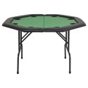 Składany stół do pokera dla 8 graczy, ośmiokątny, zielony