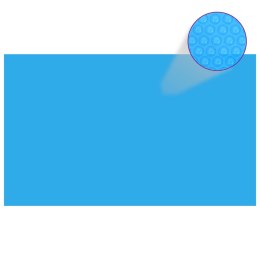 Prostokątna pokrywa na basen, 1000 x 600 cm, PE, niebieska