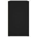 Szafka nocna, czarna, 50x36x60 cm, materiał drewnopochodny