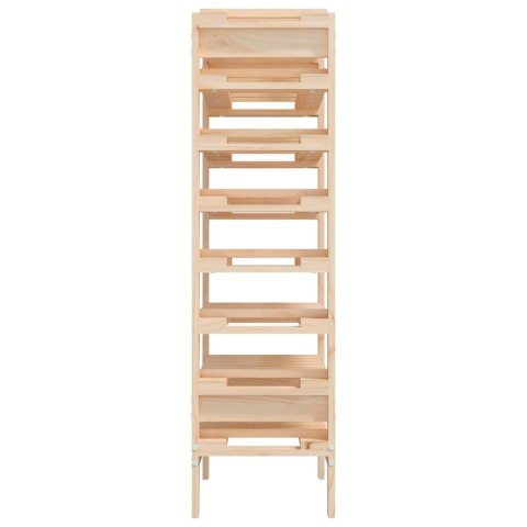 Stojak na wino, 61,5x30x107,5 cm, lite drewno sosnowe