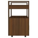 Wózek kuchenny, brązowy dąb 60x45x80cm, materiał drewnopochodny
