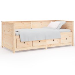 Łóżko dzienne, 75x190 cm, lite drewno sosnowe
