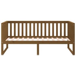 Łóżko dzienne, miodowy brąz, 100 x 200 cm, lite drewno sosnowe