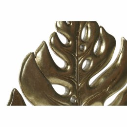 Figurka Dekoracyjna DKD Home Decor 25,5 x 6 x 34 cm Czarny Złoty Tropikalny Liść roślin