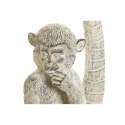 Figurka Dekoracyjna DKD Home Decor 8424001749805 15 x 12 x 29 cm Biały Żywica Małpa Tropikalny Wytrawianie