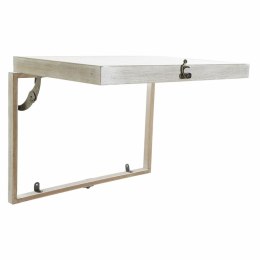 Szafa na klucze DKD Home Decor Beżowy Szary Płótno Drewno MDF 2 Sztuk 46,5 x 6 x 31,5 cm