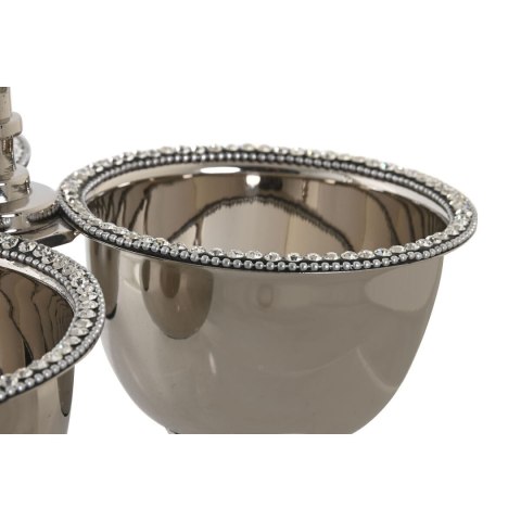 Dekoracja na Stół DKD Home Decor Srebrzysty Akryl Aluminium 24 x 24 x 18 cm