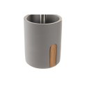 Szczotka toaletowa DKD Home Decor 9,5 X 9,5 X 36,5 CM Naturalny Szary Cement