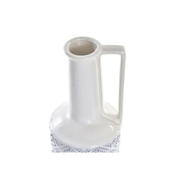 Wazon DKD Home Decor 14 x 14 x 45 cm Porcelana Niebieski Biały Śródziemnomorski