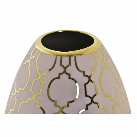 Wazon DKD Home Decor Porcelana Różowy Złoty Orientalny Chromowanie 16 x 16 x 18 cm
