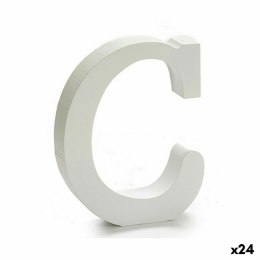 Litera C (24 Sztuk) Biały Drewno 2 x 11 cm