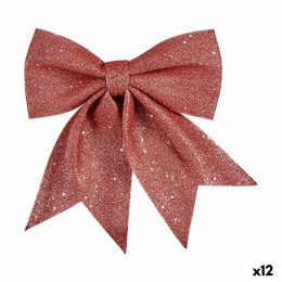 Ozdoby świąteczne Lasso 20,5 x 3 x 25,5 cm Różowy polistyrenu (12 Sztuk)