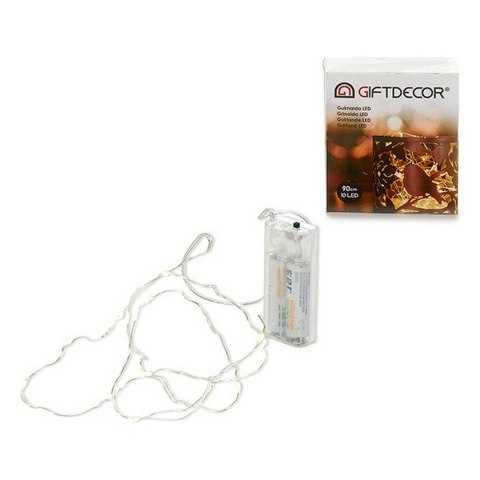 Girlanda z Lampkami LED Gift Decor Przezroczysty 90 cm 7,5 x 2,2 x 8,5 cm (12 Sztuk)