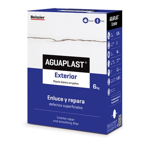 Preparat w proszku Aguaplast 70034-002 Zewnętrzny 6 Kg Biały