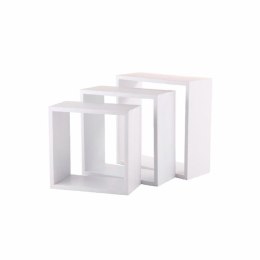 Półki 5five Kostki Biały 3 Części Drewno MDF