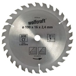 Tarcza do cięcia Wolfcraft 6733000 160 x 2,4 mm
