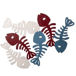 Obraz Szkielet ryby 64 x 46,3 cm Metal Wielokolorowy