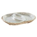 Tacka do przekąsek DKD Home Decor 38 x 25 x 4 cm Szkło Naturalny Przezroczysty