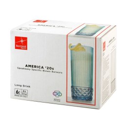 Zestaw kieliszków Bormioli Rocco America'20s Niebieski 6 Sztuk Szkło (400 ml)