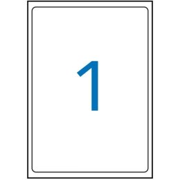 Etykiety samoprzylepne Apli 100 Kartki 199,6 x 289,1 mm Biały