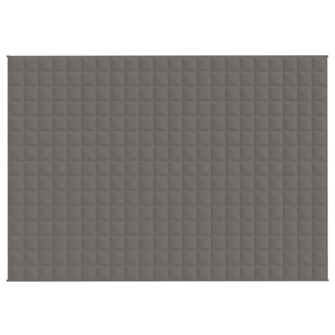 Koc obciążeniowy, szary, 155x220 cm, 7 kg, tkanina