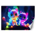 Fototapeta, Śliczne koty neonowe - 150x105