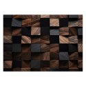 Fototapeta, Mozaika drewniana kostka 3D - 250x175