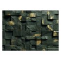 Fototapeta, Zielona mozaika kostka 3D - 254x184