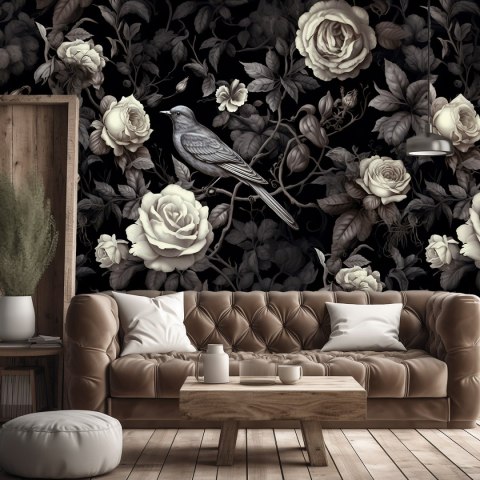 Fototapeta, Szare kwiaty - 350x245