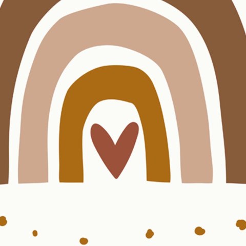 Parawan dwustronny obrotowy, Tęcza - 110x170