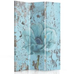 Parawan dwustronny obrotowy, Sekret błękitnego kwiatu - 110x170