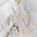 Parawan dwustronny obrotowy, Złoty marmur - 145x170