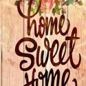 Parawan dwustronny, Napis Home Sweet Home - 180x170