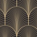 Parawan dwustronny obrotowy, Geometryczna abstrakcja w stylu glamour - 180x170