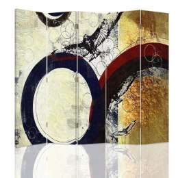 Parawan dwustronny, Abstrakcja z grafitem - 180x170