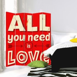 Parawan dwustronny, All you need is love - 180x170
