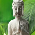 Parawan dwustronny, Budda na tle liści - 180x170