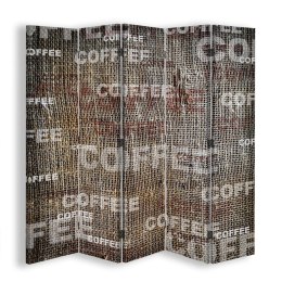 Parawan dwustronny, Coffee - 180x170