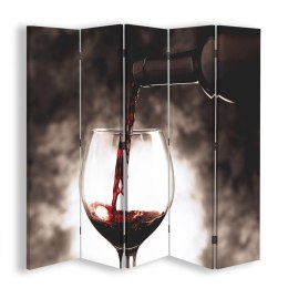Parawan dwustronny, Czas na lampkę wina - 180x170
