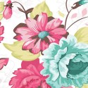 Parawan dwustronny, Vintage flowers - 180x170