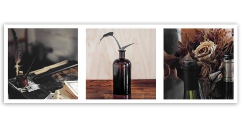 Obraz na płótnie, Martwa natura set - 90x30