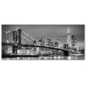 Obraz na płótnie, Most Brookliński Nowy Jork - 90x30