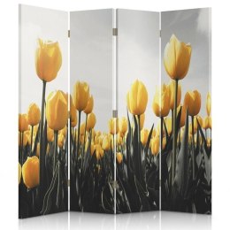 Parawan dwustronny, Łąka żółtych tulipanów - 145x170
